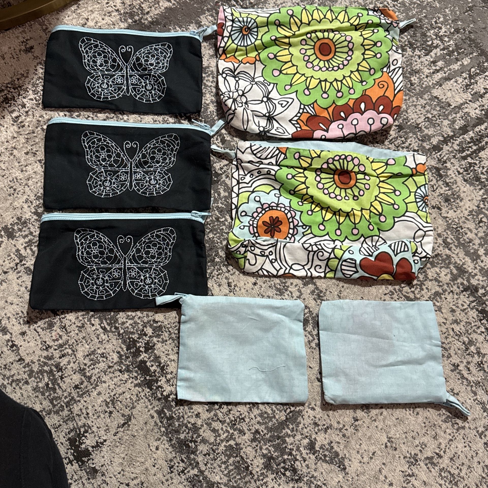 7 Cotton Pouches All New