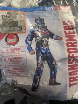 Transformers boy costume size 4-6