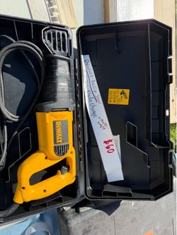 Dewalt Reciprocating Saw; tool-free blade change, multi-angle, “Sawz-all”