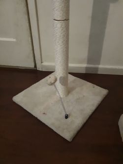 Cat Craft 30 inch Sisal Scratching Post (Beige Fleece 16x16 Base)