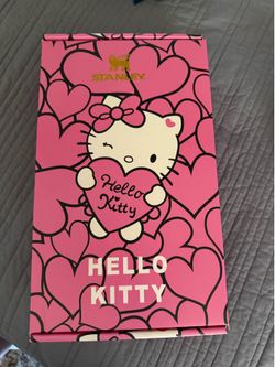Stanley Pink Hello Kitty 40oz Tumbler | Straw Topper | Straw | Bag | Gift Box