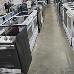 HUGE LIQUIDATION SALE STORE FULL OF NICE CERTIFIED GENTLY USED REFURBISHED RECONDITIONED WASHER DRYER FRIDGE STOVE OVEN STACKABLE FREE WARRANTY 