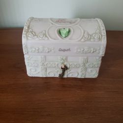Precious Moments Trinket Box For The Month Of August 