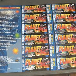 Planet Paintball 12 Admission Tickets $480 Value