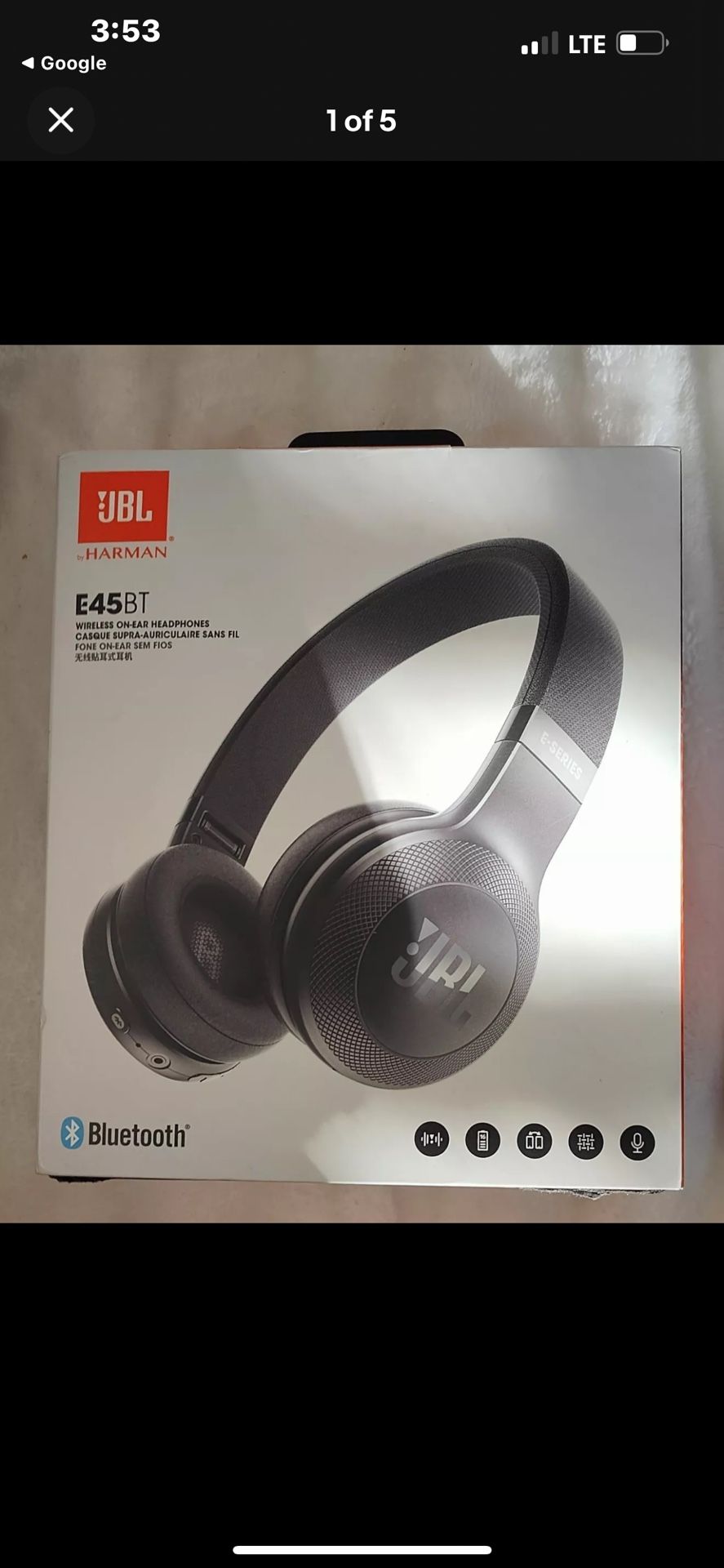JBL Harman E45bt Headphones 