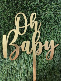 Gold Cake Topper