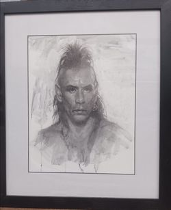 Bill Lundquist Original Art - "Magua" Portrait (Last of the Mohicans)