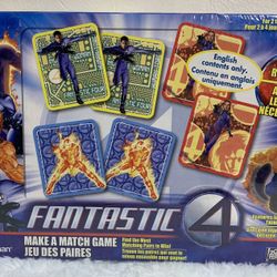 New sealed Marvel Fantastic Four Matching Game includes Thing Figure 