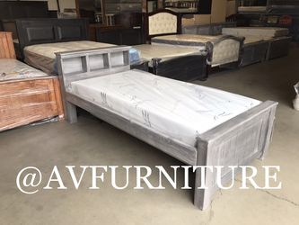 Twin Bed And Memory Foam Mattress 