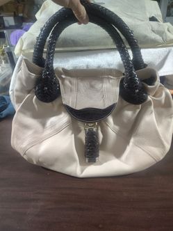Fendi Spy Bag Cream Leather Handbag