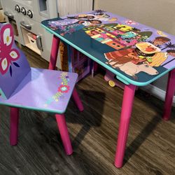 Toddler table and chair