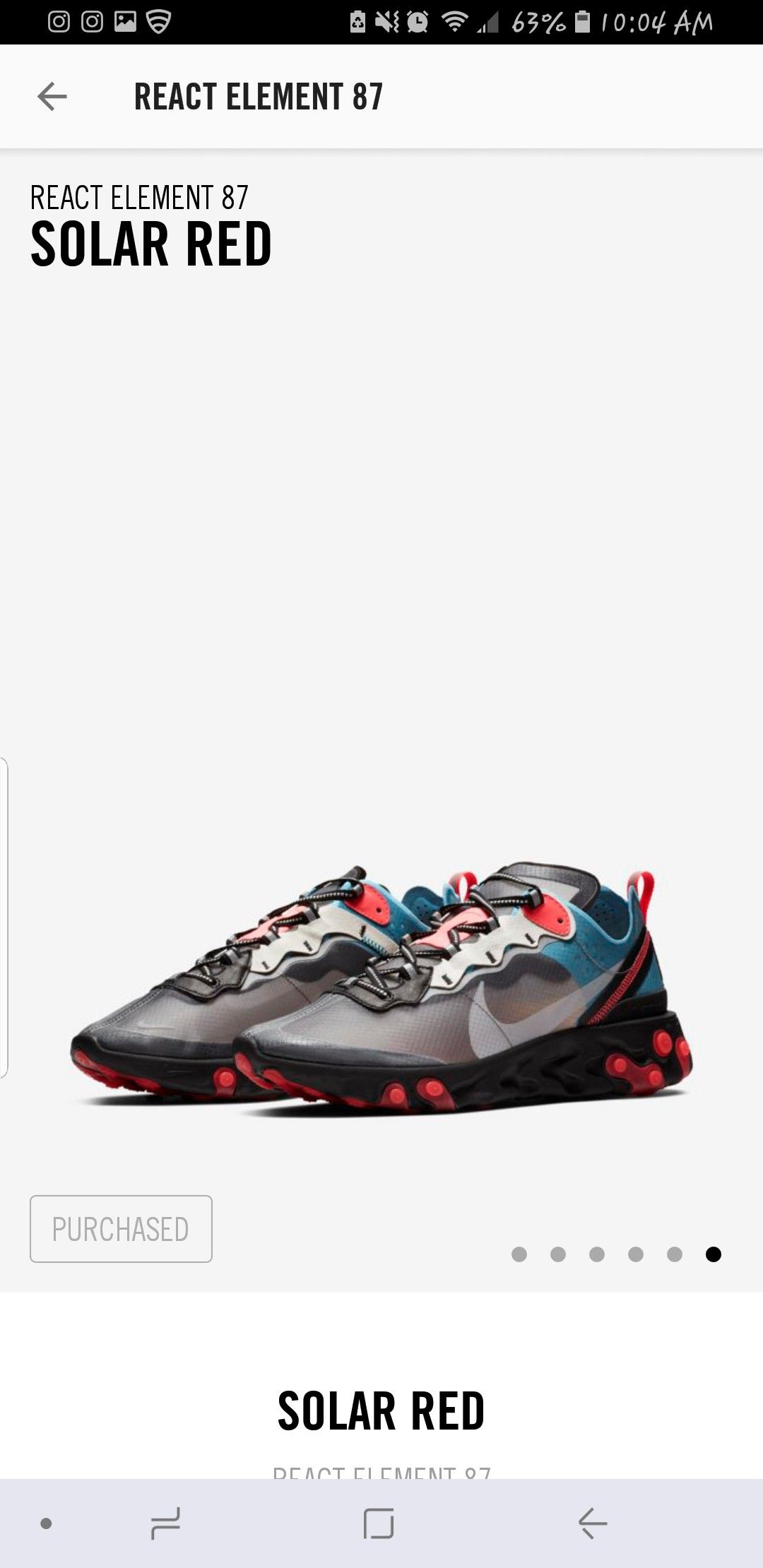 Nike React Element 87