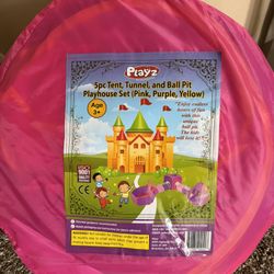 5pc Tent Tunnel And Ball Pit Playhouse 