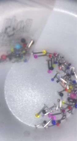 FLAT BACK  LABRET STUDS  Mixed