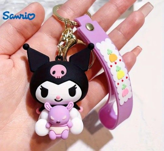 Kuromi Keychains $6 Each Or 3 For $15, Lots Of Other Sanrio Characters To Choose From 