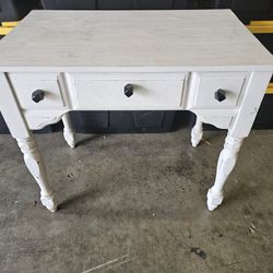 Vintage Shabby Chic Small Desk Console Table