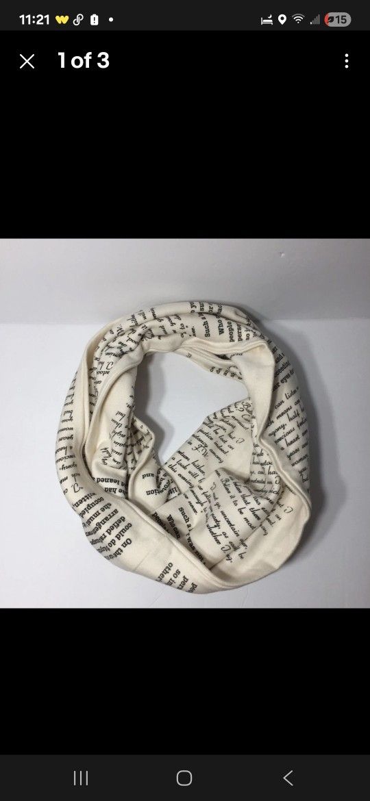 Universal Zone Captain Wentworth's letter to Anne Elliot Shawl Scarf Wrap