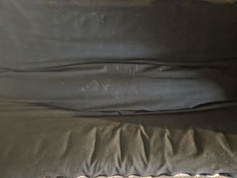Metal Adjustable Futon: 1 Side Black, 1 Side Colors