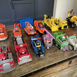 13 Paw Patrol Vehicles And 12 Characters
