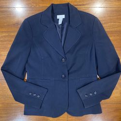 Charter Club Dark Navy Black Blazer Size 6