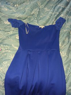 Royal blue short dress