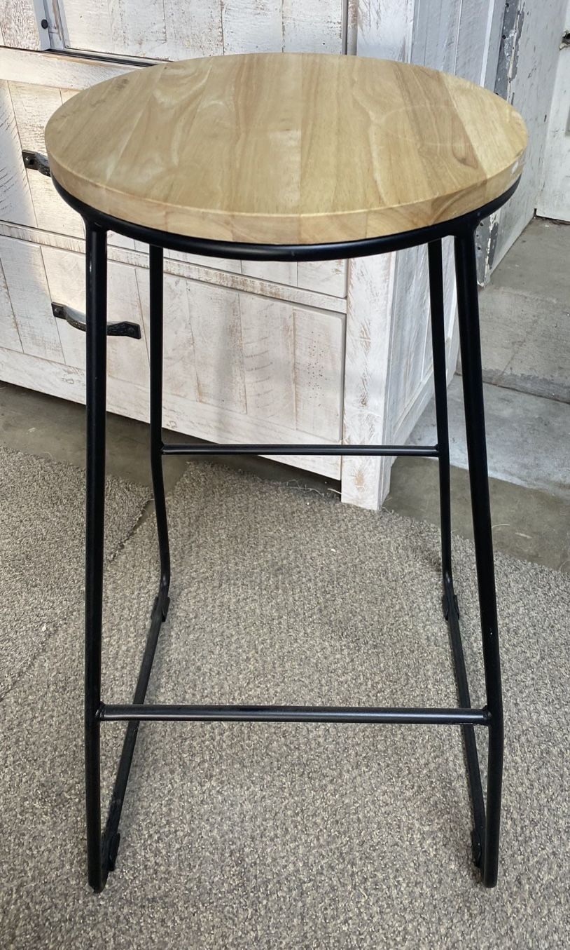 Wood / Steel Stool