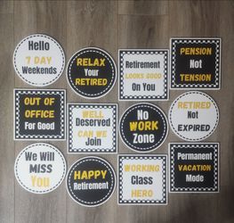 Retirement Photobooth Props