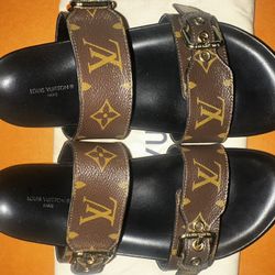 Louis Vuitton Bom Dia Flat Mule Sandals