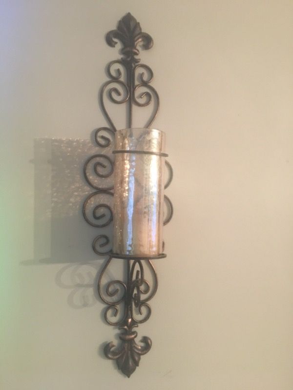 Set of 2 candle sconces