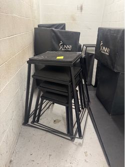 Metal plyometric boxes