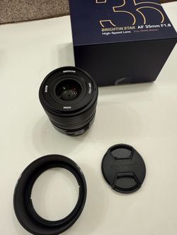 Brightin star 35mm 1.8 sony e mount full frame