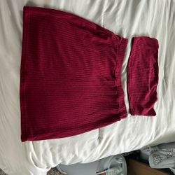 Three Piece Set Skirt Top And Sweater 