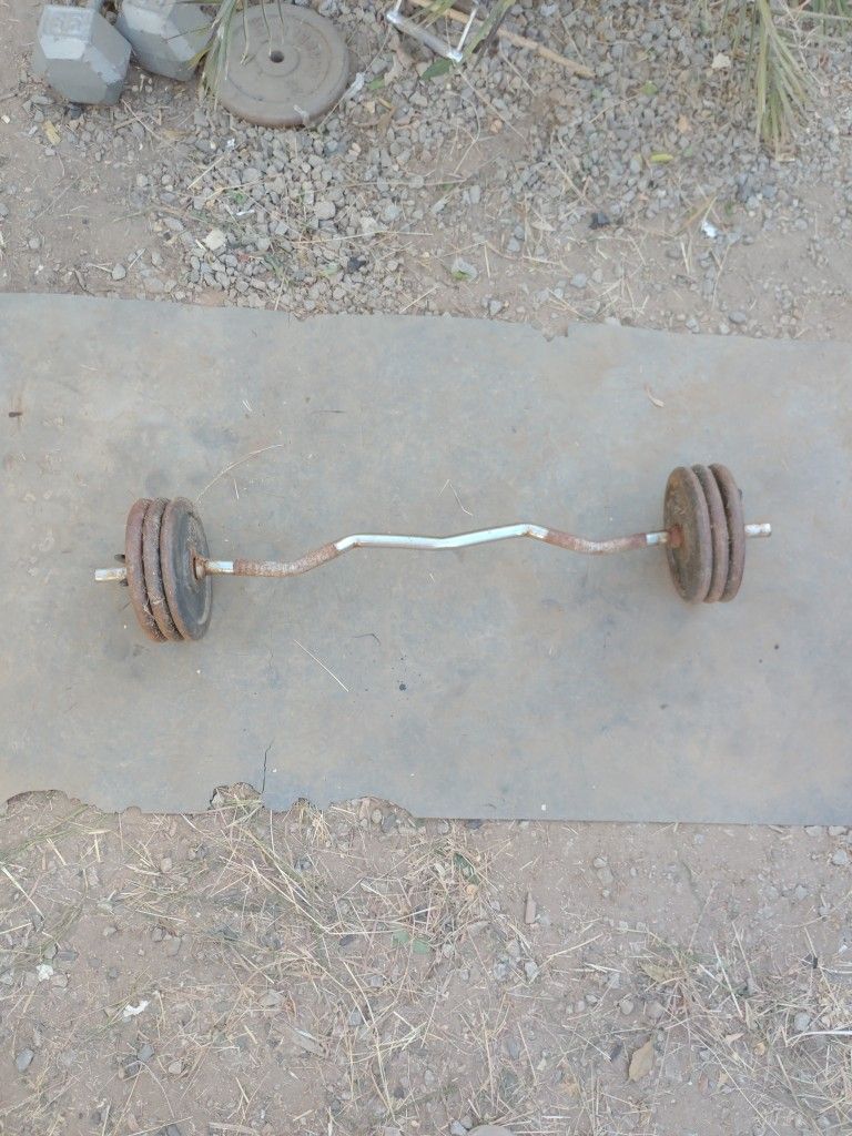 Curl Bar + 60lbs