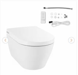 Wall-Hung Smart Bidet Toilet with Remote