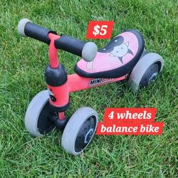 4 Wheeler Balance Bike READ DESCRIPTION 