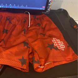 Red Bape Ee Shorts 