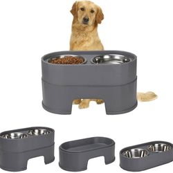 Elevated Adjustable Dog Bowl