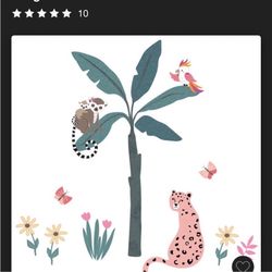 Lambs & Ivy Enchanted Safari Collection Nursery Wall decor 