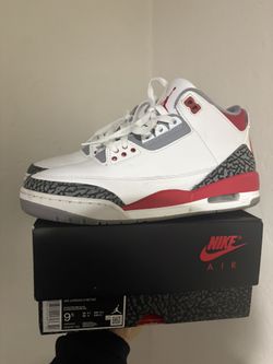 Fire Red Jordan 3s