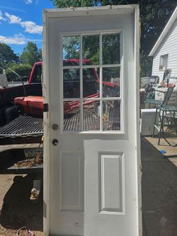 Price is firm. 32x80 prehung right hand swing insulated doors