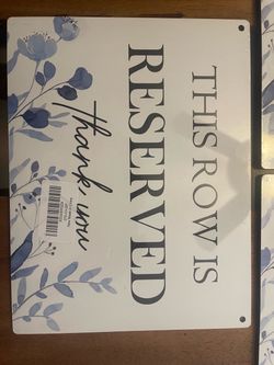 4 Wood Reserved Signs Brand New Never Used