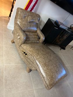 Original Mid-century Contour Electric Recliner with Heat Massage Fully reclining Lounge Chair