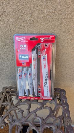 Milwaukee 12-piece demolition sawzall blades