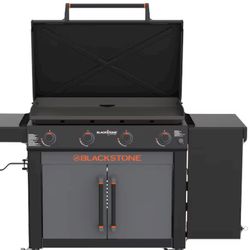 Blackstone Culinary 36" Cabinet Griddle with Foldable Side Table and Blackstone Grill Cover, Grill Cleaner Essentials, Grill Accessories, Grill Tools 