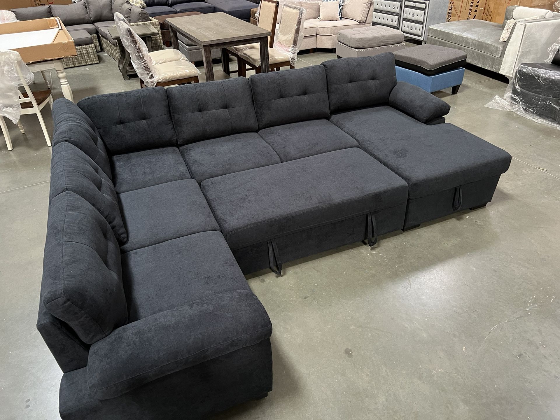 New! Large Sectional Sofa Bed, Sofabed, Sectional Couch, Sofa, Sleeper Sofa, Sectional Sofa With Pull-out Bed,Sectional With Storage Chaise,Sectionals