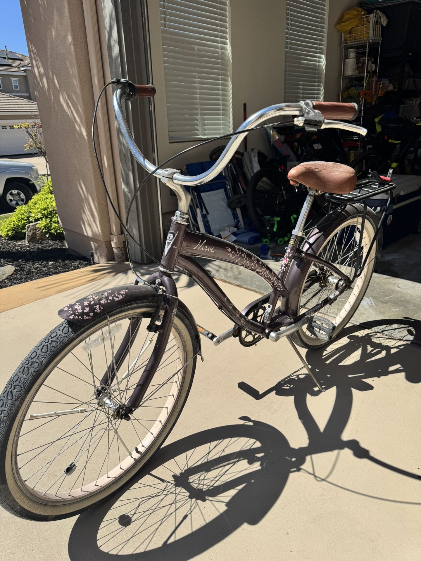 Nirve Cherry Blossom Beach Cruiser 3 Speed 