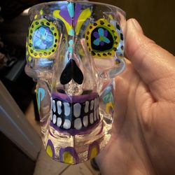 Sugar Skull Shot Glass 