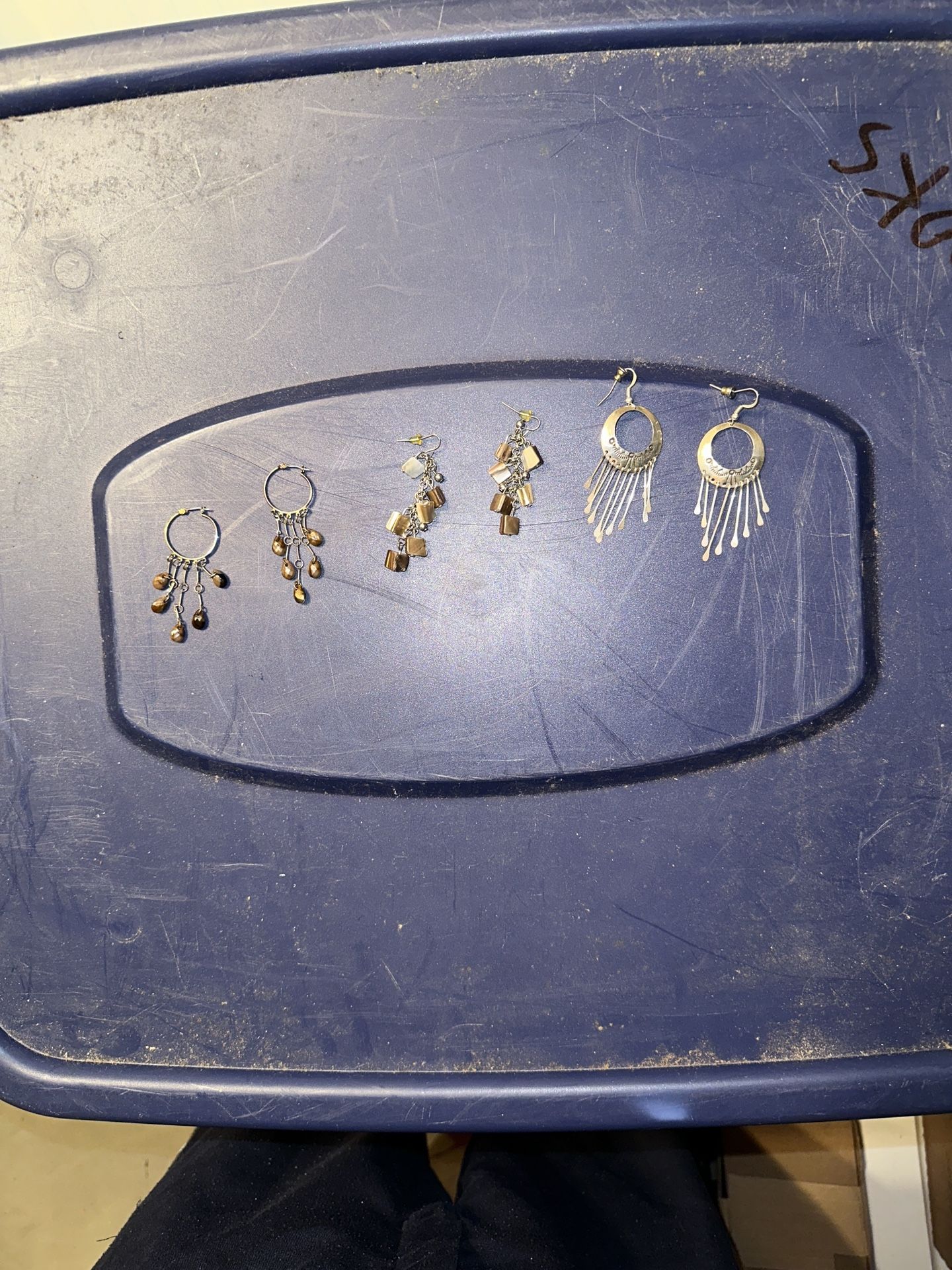 Three Pairs of Various Women’s Earrings