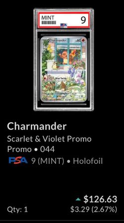 Psa 9 Charmander promo
