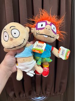 Nickelodeon Rugrats Chuckie and Tommy plushies